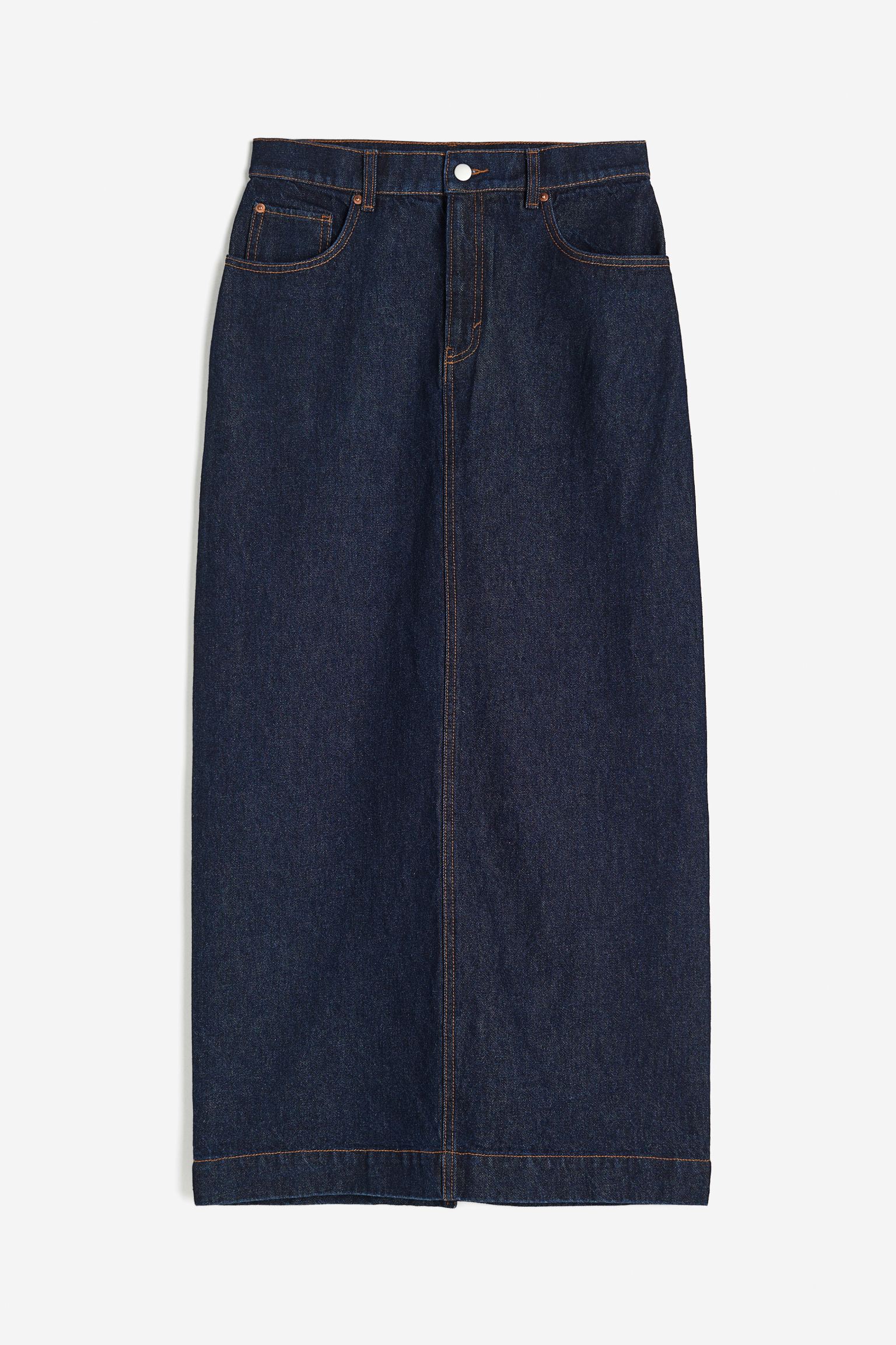 

Длинная джинсовая юбка