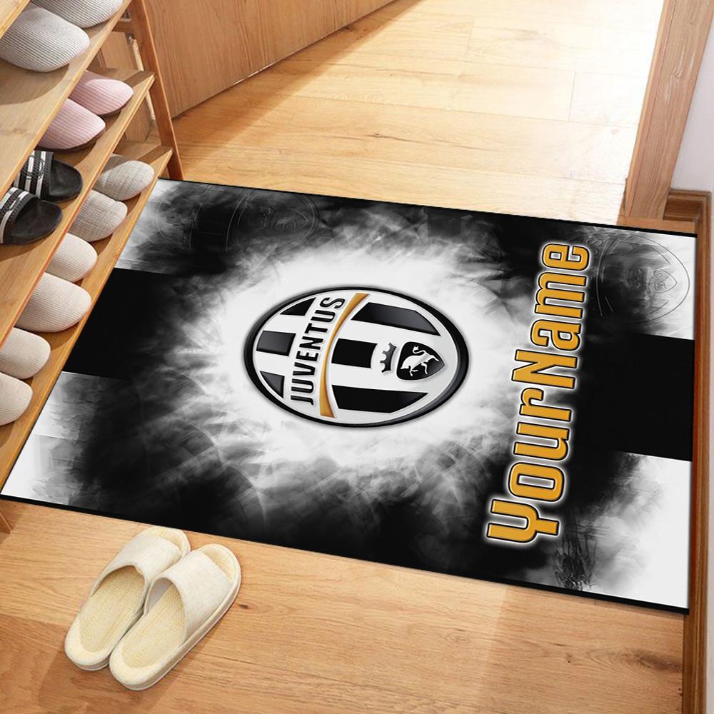 Juventus Personalized Name Area Rug Design for Balcony Foyer Decorate room Dormitory Antislip Carpet Office home decor
