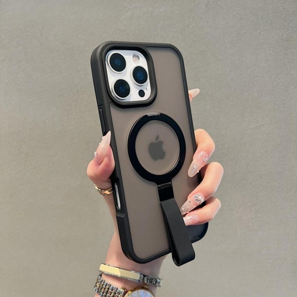 Handschlaufe Magnetische Halterung für IPhone 17 Handyhülle Großes Loch IPhone 15 Promax Transparent 14 Pro Premium 13 Faltbar 12 Vollständiger Schutz Anti-Fall 16pm