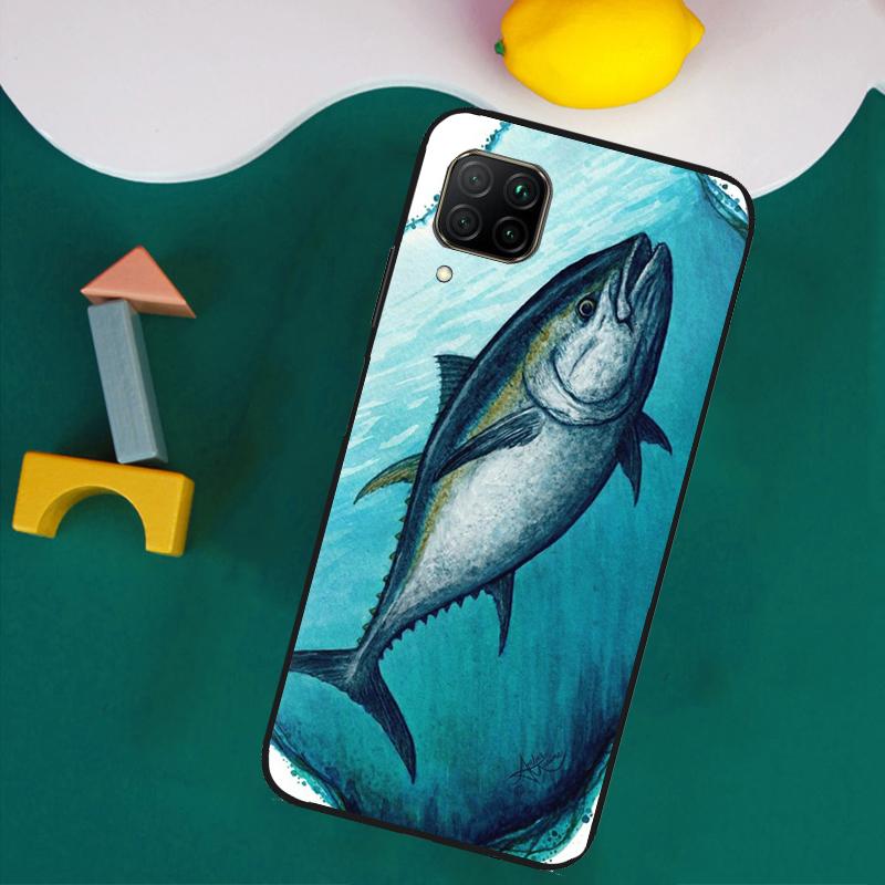 Bluefin Tuna For Huawei Nova 9 10 SE 8i 11i 12i 12s Y60 Y61 Y70 Y90 Y72 Y73 Y91 P60 Pro P40 P30 Lite Case