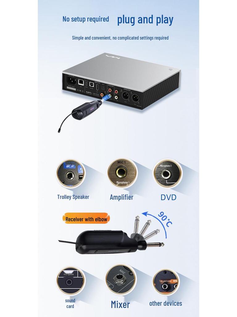 Rechargeable Dual Wireless Microphone for Home KTV & Live Streaming - High-Quality Sound