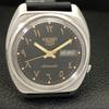 AUTOMATIC 7009A VINTAGE SEIKO 5 JAPAN MENS ARABIC BLACK DIAL WATCH A701617-5