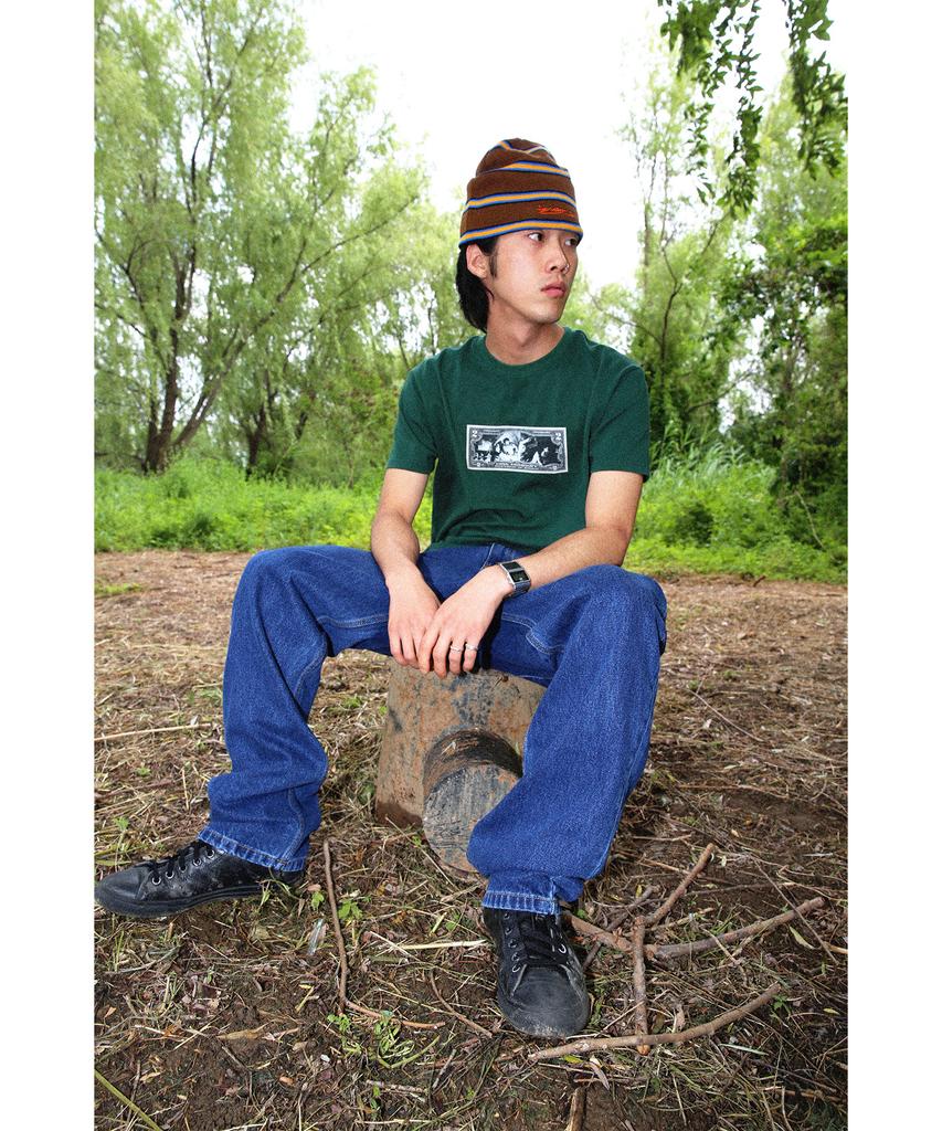 Ialeseuko Dollar Logo T-Shirt_Green