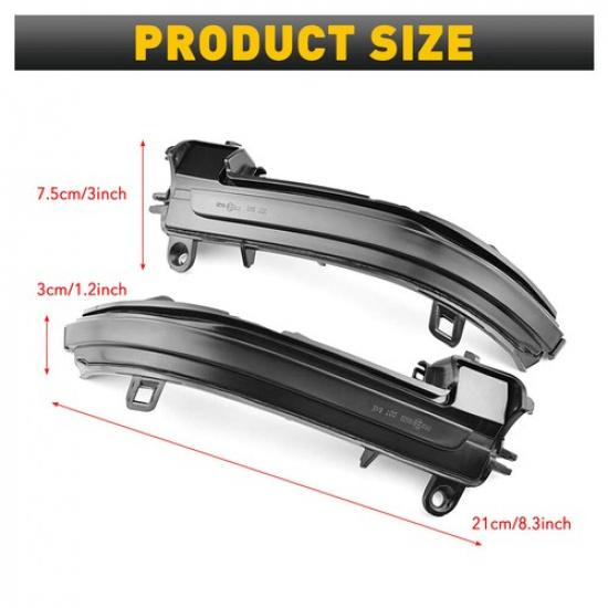 Dynamic Smoked Turn Signal LED Side Mirror Light For BMW 3 Series F30 F35 F80