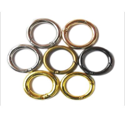 Metal Spring Gate O Ring Openable Leather Bag Handbag Belt Strap Buckle Keyring Luggage Pendant Dog Chain Snap Clasp Clip Hook