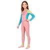 2.5mm Neoprene Kids Wetsuit Girls - Full Body Long Sleeve Snorkeling Swimsuit Swimming Surfing Jellyfish Protection