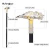 Golden White Lizard Chameleon Tongue Cane Fashion Decorative Walking Stick Gentleman Elegant Cosplay Cane Knob Crosier 93cm