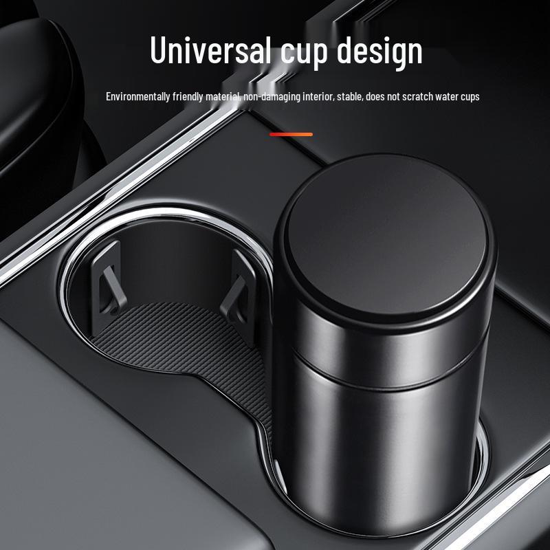 Universal Car Cup Holder Ashtray Clip with Storage Slot