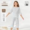 Girls' 50S Modal 3/4 Sleeve Pajama Set