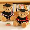 Academic Dress Bachelor Bear Plush Toy Bachelor Hat Bear Animal Doll  Party Favors