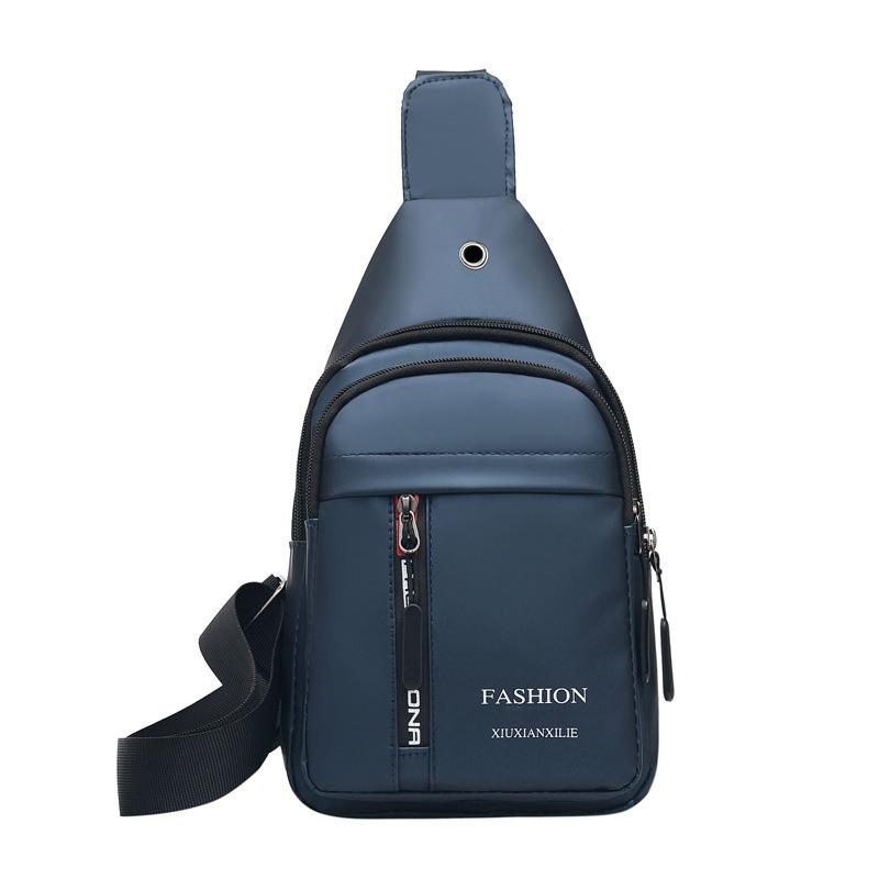 New men's breast bag men's fashion shoulder bag men's and women's sports and leisure chest messenger bag