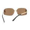 Gafas de Sol de Lujo Metalizadas Divertidas Sin Montura Mujer Marca Diseñador Remaches Rectángulo Degradado Lentes Curvas Gafas de Sol Clásicas Femeninas