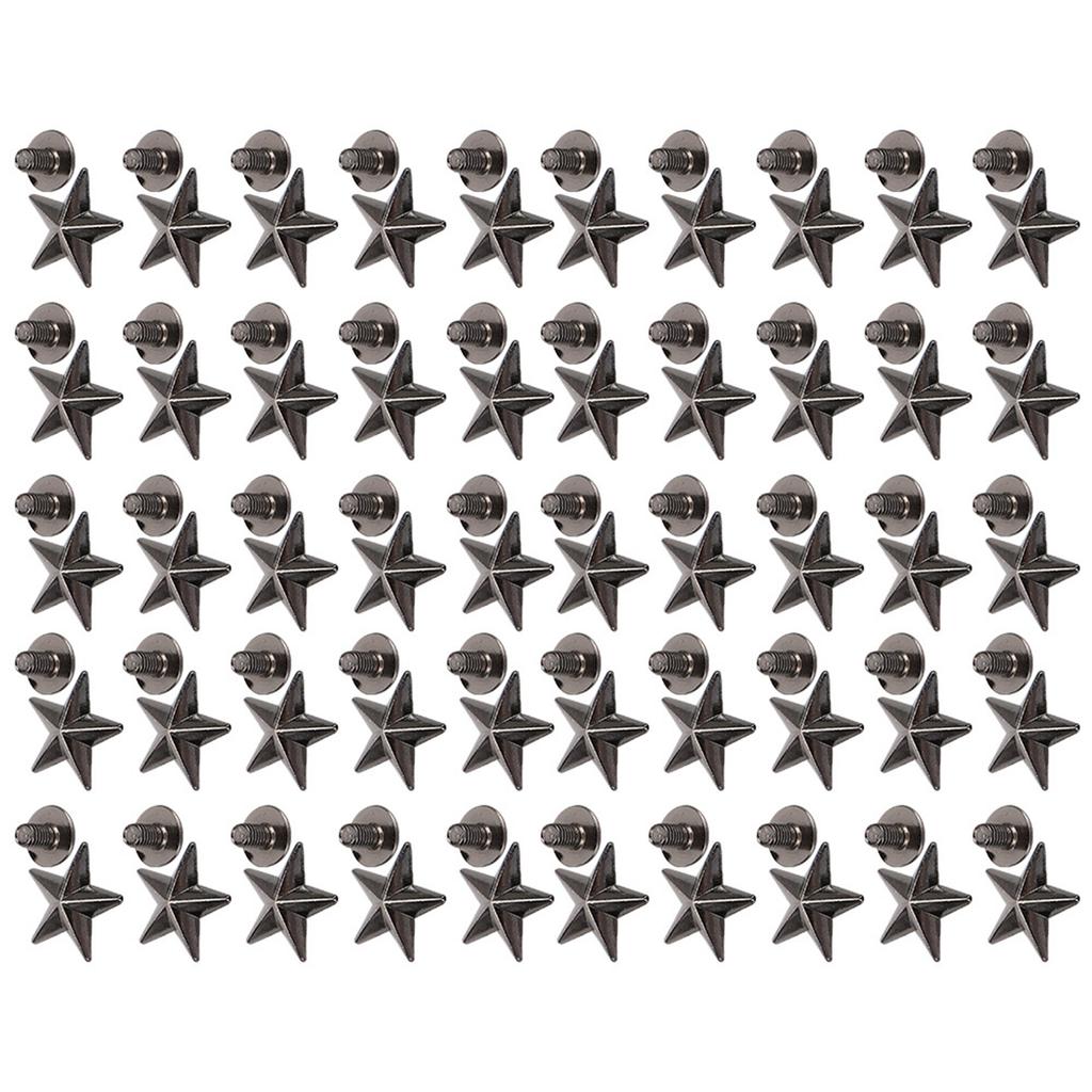 Star Shape Rivet Crafts Stud Button Zinc Alloy Rivet for Shoes Bags Clothing Decoration