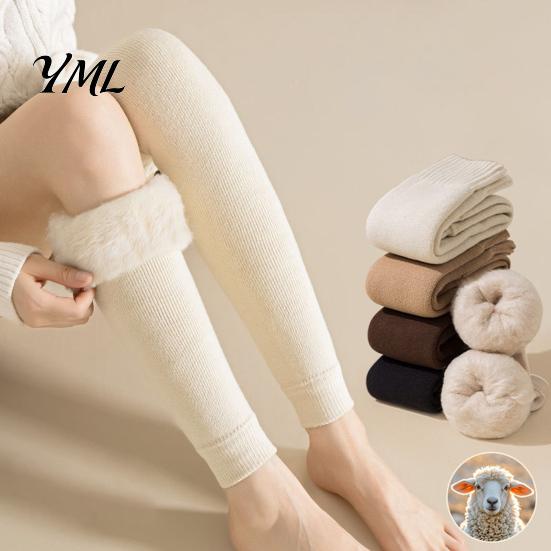 Warmth Gear for Autumn And Winter Leg Warmers Women, Over The Knee Thigh High Socks, Solid Color Boot Socks Soft Thermal Sleeves, Thickened
