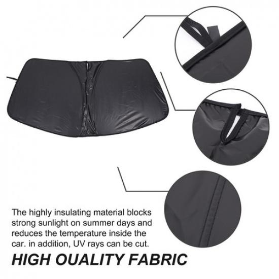 Black Front Windshield Sunshade Cover For Subaru BRZ/Toyota 86 2012-2025