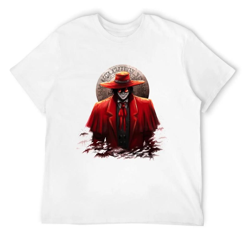 Hellsing Alucard Bullet Dark Fantasy Anime T-Shirt Blanks Tees Hippie Clothes Men T Shirts
