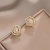 Necklace Women's Japanese and Korean Rotating Micro Inlaid Zircon Rotating Fashion Set Clavicle Chain Necklace Jewelry