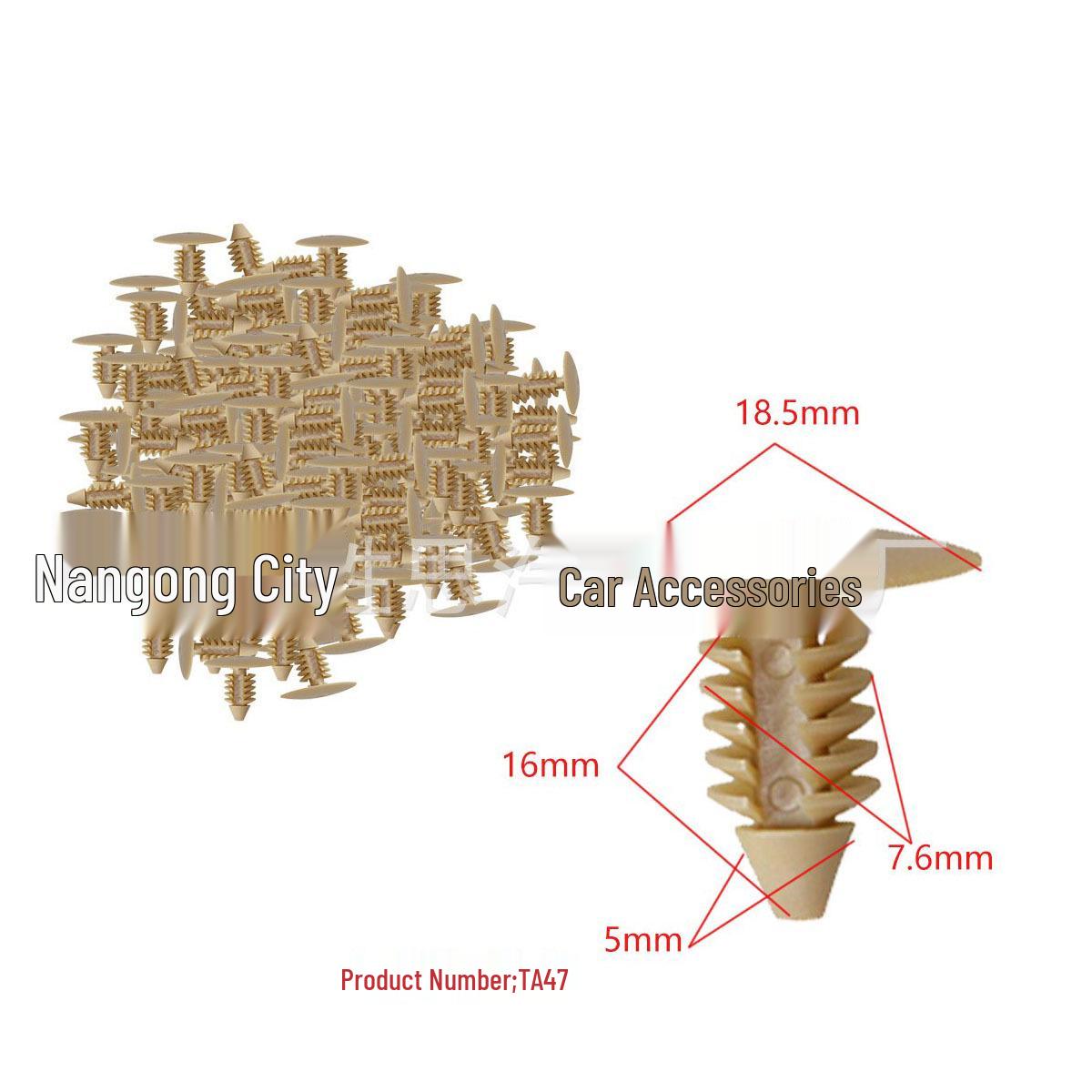 

Chery QQ Roof & Trunk Trim Panel Rivet Clip Lining Installation Buckle 10000 Pieces