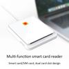 USB 2.0 Smart Card Reader Support Hot Swap Memory for ID Bank SIM CAC ID Card Cloner Connector Adapter for Windows 7/8/8.1/10