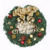 30CM Christmas Wreath Garland Artificial Greenery Front Door Window Decoration Navidad New Year Party Ornament Supplies