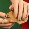 Women's Christmas Snowflake Wearable Nails Wearable Nails Fake Nails NailsGlue 2ml