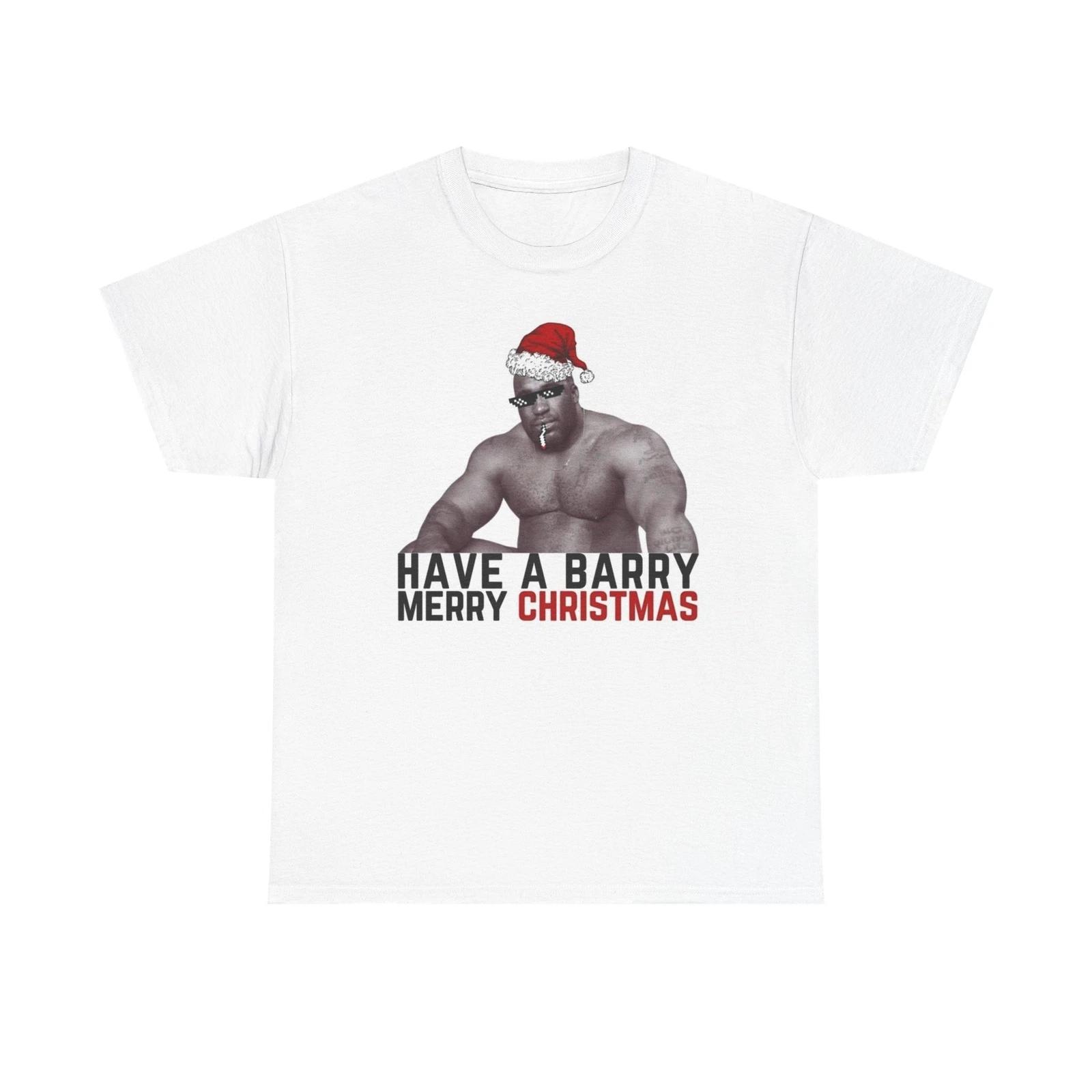 Men s and Women s T-shirts Barry Merry Christmas Funny Viral XXXXL