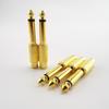 Golden Audio Adapter 6.35mm 1/4" Male Mono Plug to RCA Female 6.5mm to AV Jack Audio Adapter Connector TS For Home KTV H1Good product