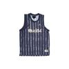 Printed Letter Logo Mesh Round Neck Sleeveless Basketball Tank Top Men Tops Blue DV6793-511