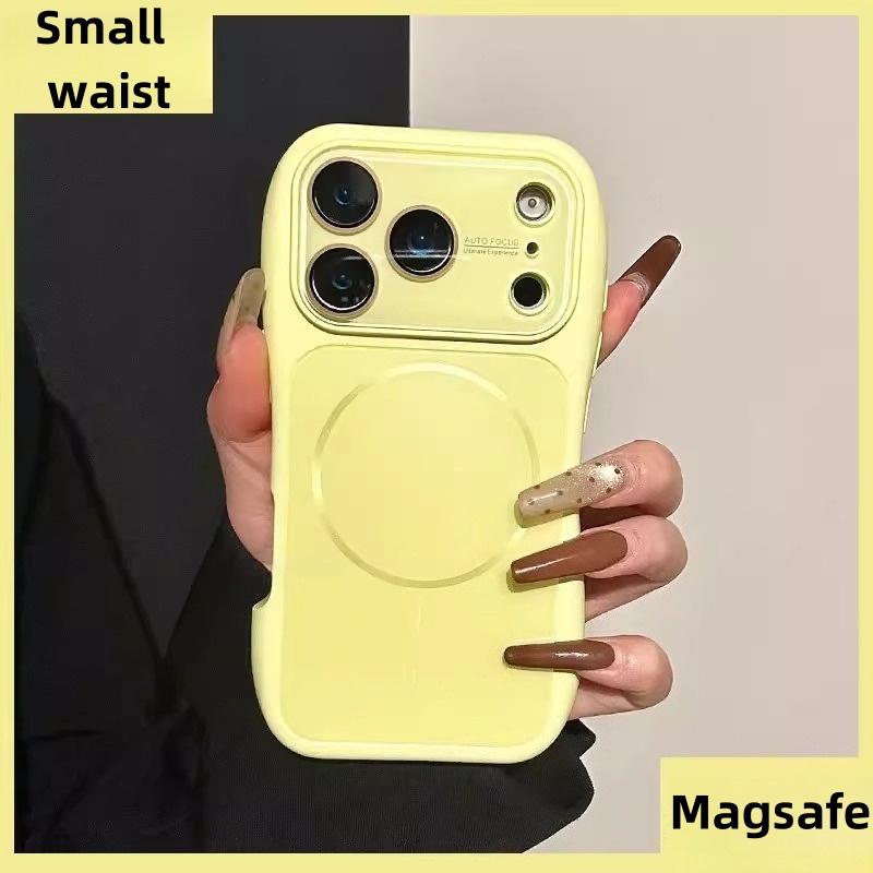 Luxury Small Waist AG Matte For Magsafe Charge Magnetic Case For For Iphone 17 16 15 14 13 Pro Max Shockproof Bumper Cover