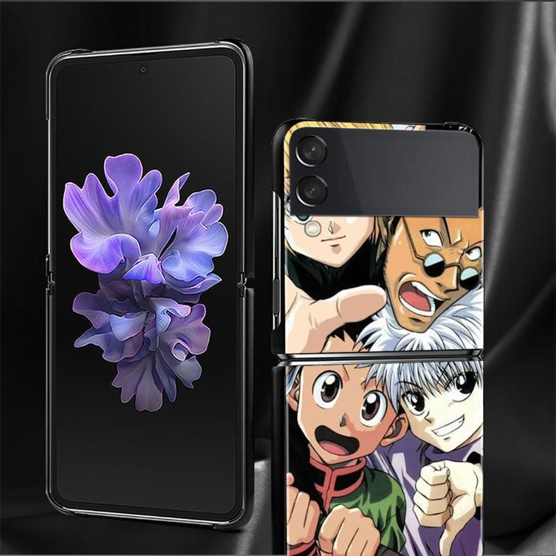Hunter ×Hunter Gon Freecss Telefon Kılıfı Için Samsung Galaxy Z Flip 4 Z Flip3 5g Kabuk Galaxy Z Flip Sert Kapak Couqe