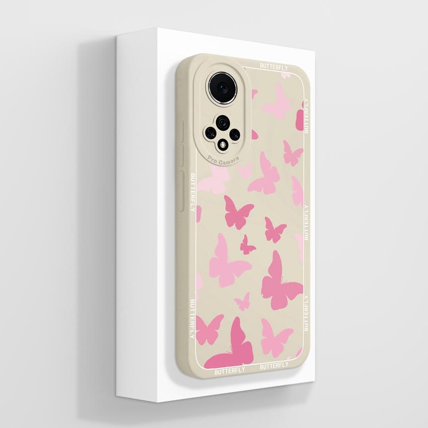 For Huawei Nova 9 10 11 Pro Y60 Y72 Phone Casing Pretty Watercolor Flowers Patterns Liquid Silicone Anti Drop Premium Protection Cover For Huawei Case