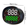 GPS Smart Gauge Accurate Car Head Up Display with 4 Modes Car Speedometer Display Car HUD with Speed MPH Compass Direction for