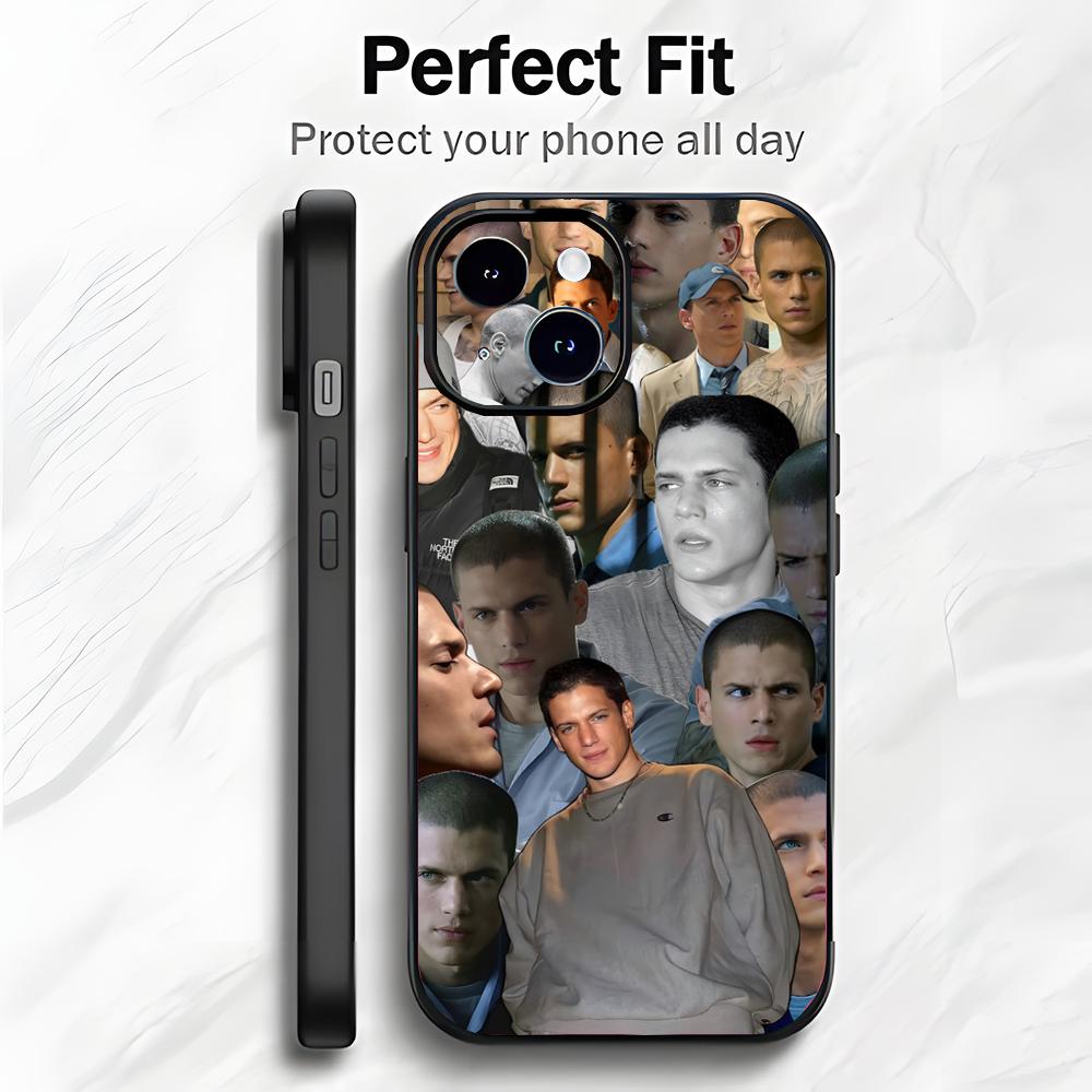 Talented American Actor W-Wentworth Miller Phone Case Phone Case Soft Packaging Lightweight For iPhone17 16 15 14 13ProMax