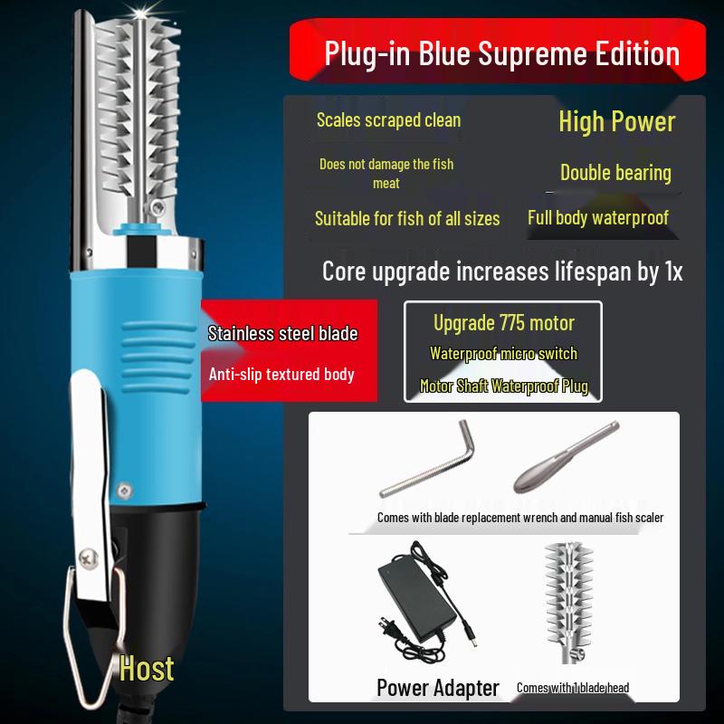 QIWEY Electric Commercial Automatic Fish Descaler