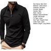 Camicia da Uomo Moda Manica Lunga Tinta Unita Top da Uomo Design Risvolto Morbida Traspirante Misto Cotone Pullover per Uso Quotidiano