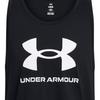 Under Armour Sportstyle Logo Print Sleeveless Hoodie Vest Men Tops Black 1382883-001
