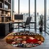 Custom Name All Creatures Great and Small Printed Round Rug Carpet Chair Rug Area Rug Entryway Doormats,for Office Chair Living Room Bedroom Kitchen R