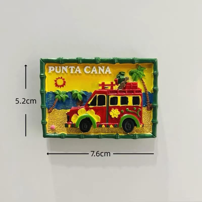 Dominican Republic Travel Souvenir Refrigerator Magnet 3D Refrigerator Magnet Decorative Refrigerator Magnet