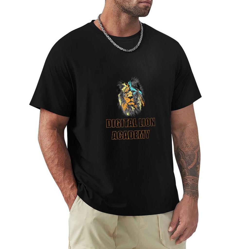 Digital Lion Academy TShirt Funny Costumes Hippie Clothes Oversized T Shirts for Men