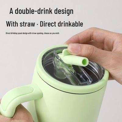 40oz Edelstahl Thermosbecher mit Strohhalm - Großer Eisbrecher Becher für das Auto