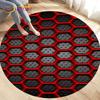 Tappeto per area illusione visiva geometrica astratta 3D Tappeto grande, rotondo per soggiorno, camera da letto, divano, decorazione, tappetino antiscivolo