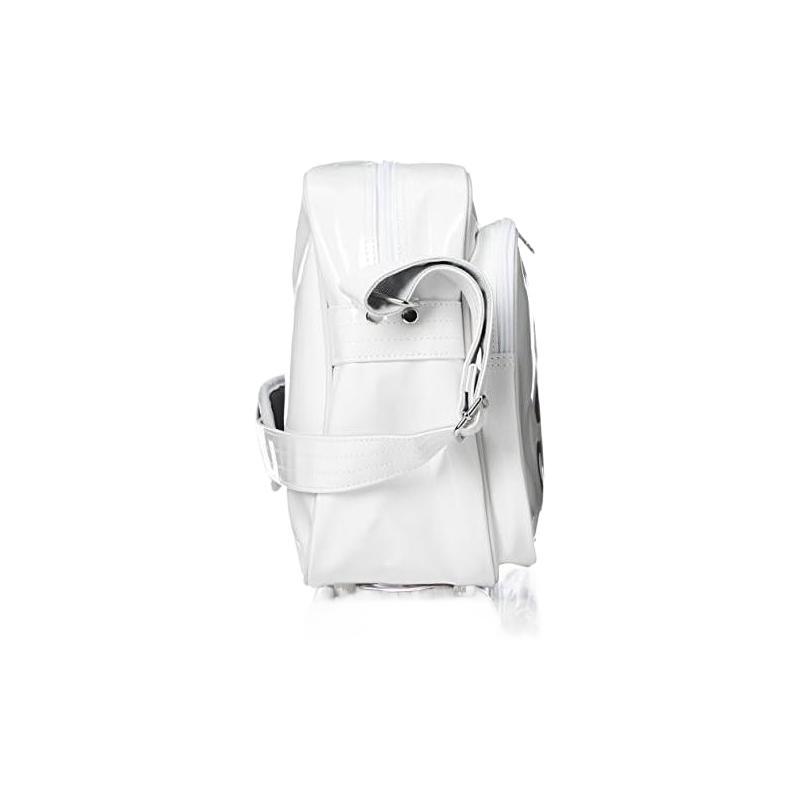 Adidas Polyurethane Sports Bag, Travel Bag, Shoulder Bag Unisex White Adidas CX4041
