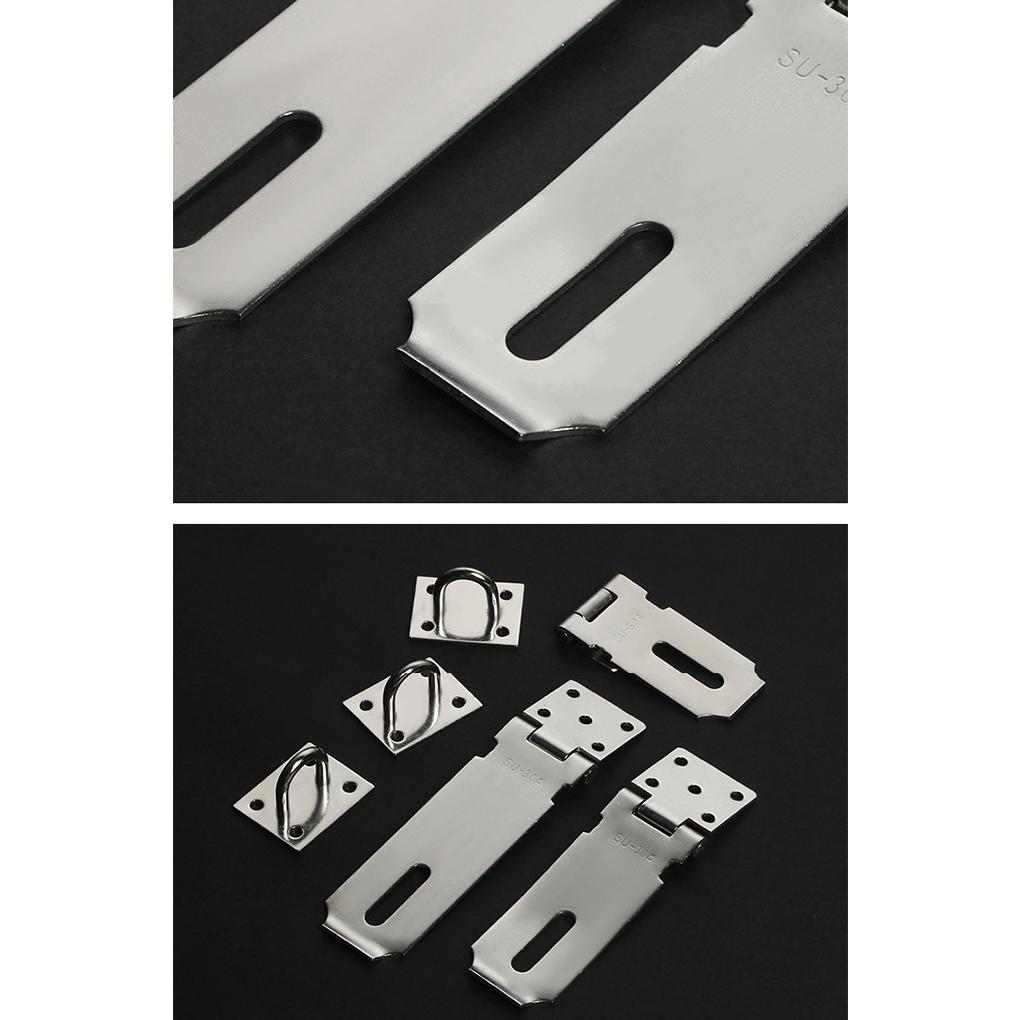 Vorhängeschloss Riegel Edelstahl Fenster Schrank Spind Briefkasten Schlossplatte Hotel Büro Außen Tor Schuppen Sicherheitsriegel Verlustsicher