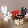 Fashion Transparent Body Large Capacity Washable Salt Pepper Sugar Container for Home Seasoning Rack