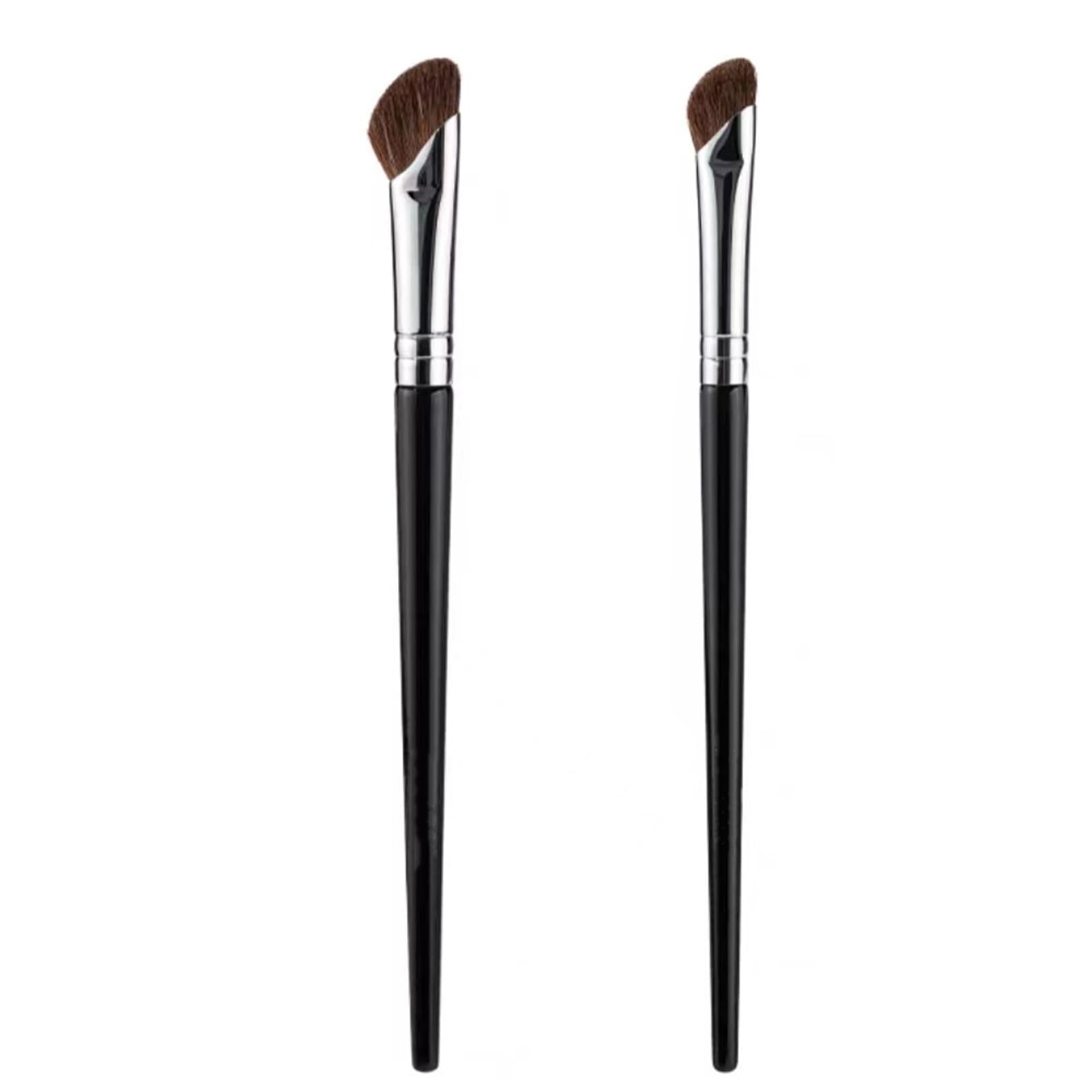 

Кисть для теней для носа yowodana, кисть для контура носа, диагональная кисть для макияжа, кисть для растушевки, супермягкая косметическая кисть, портативная [набор 2] полувеер