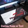 F1 Customized Name Text Mouse Pad, Large Desk Mouse Mat Personalized Home Office Present