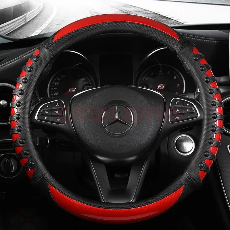 Micro Fiber Leather Steering Wheel Cover for VOLVO XC60 XC90 XC40 XC70 S60L C30 S80 S90 V50 V60 Car Accessories