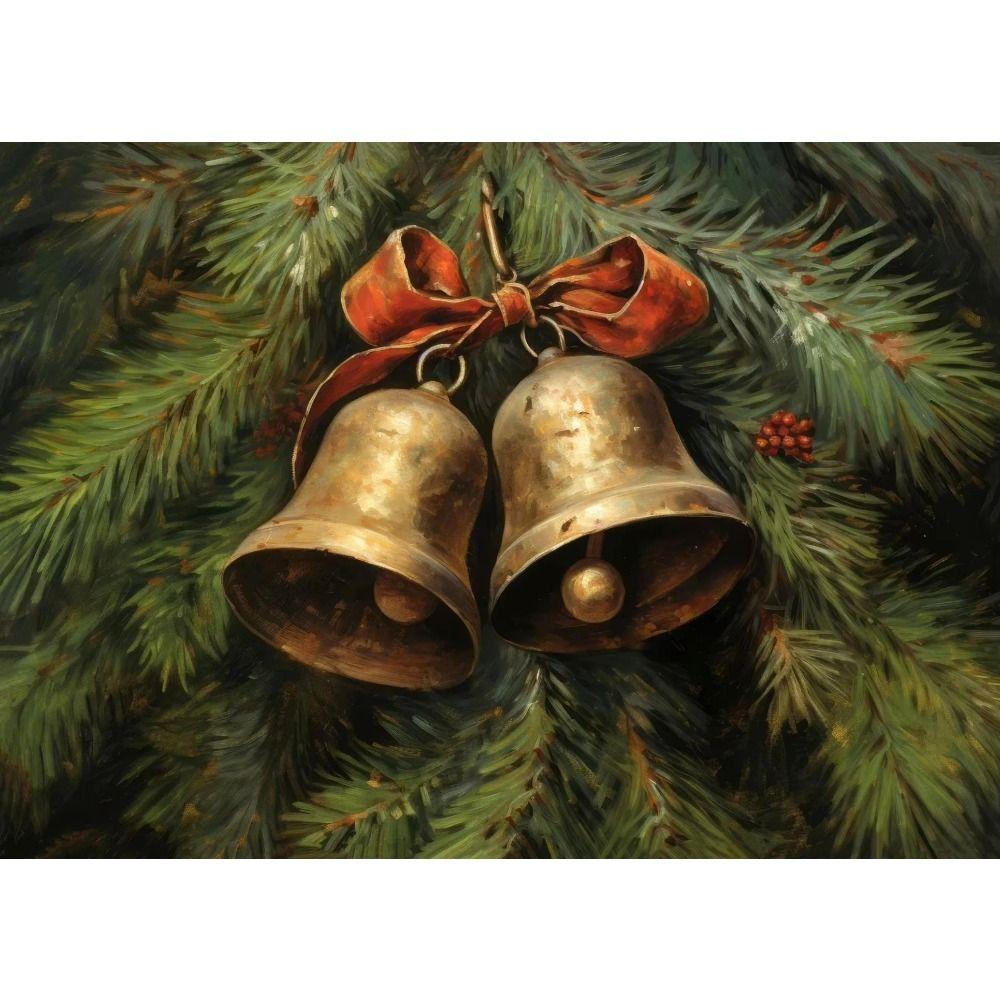 Vintage Christmas Metal Wall Decoration, Holiday Sticker Sign