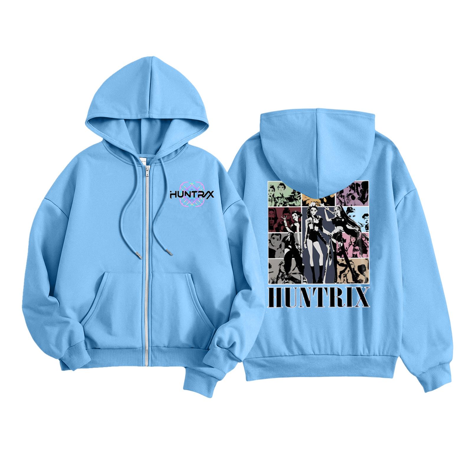 

Детская мода Женская легкая толстовка с длинным рукавом на молнии Толстовка с принтом и карманами 110