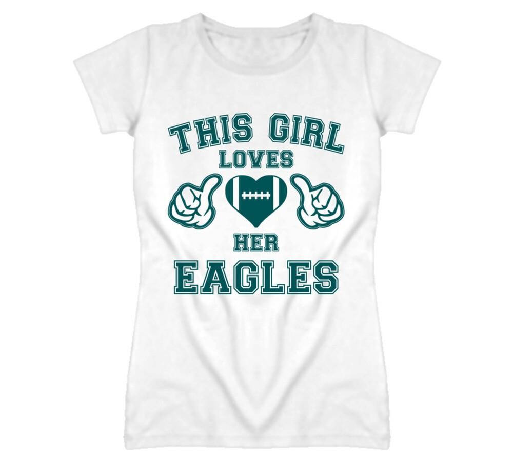 This Girl Loves Her Eagles Football T Shirt